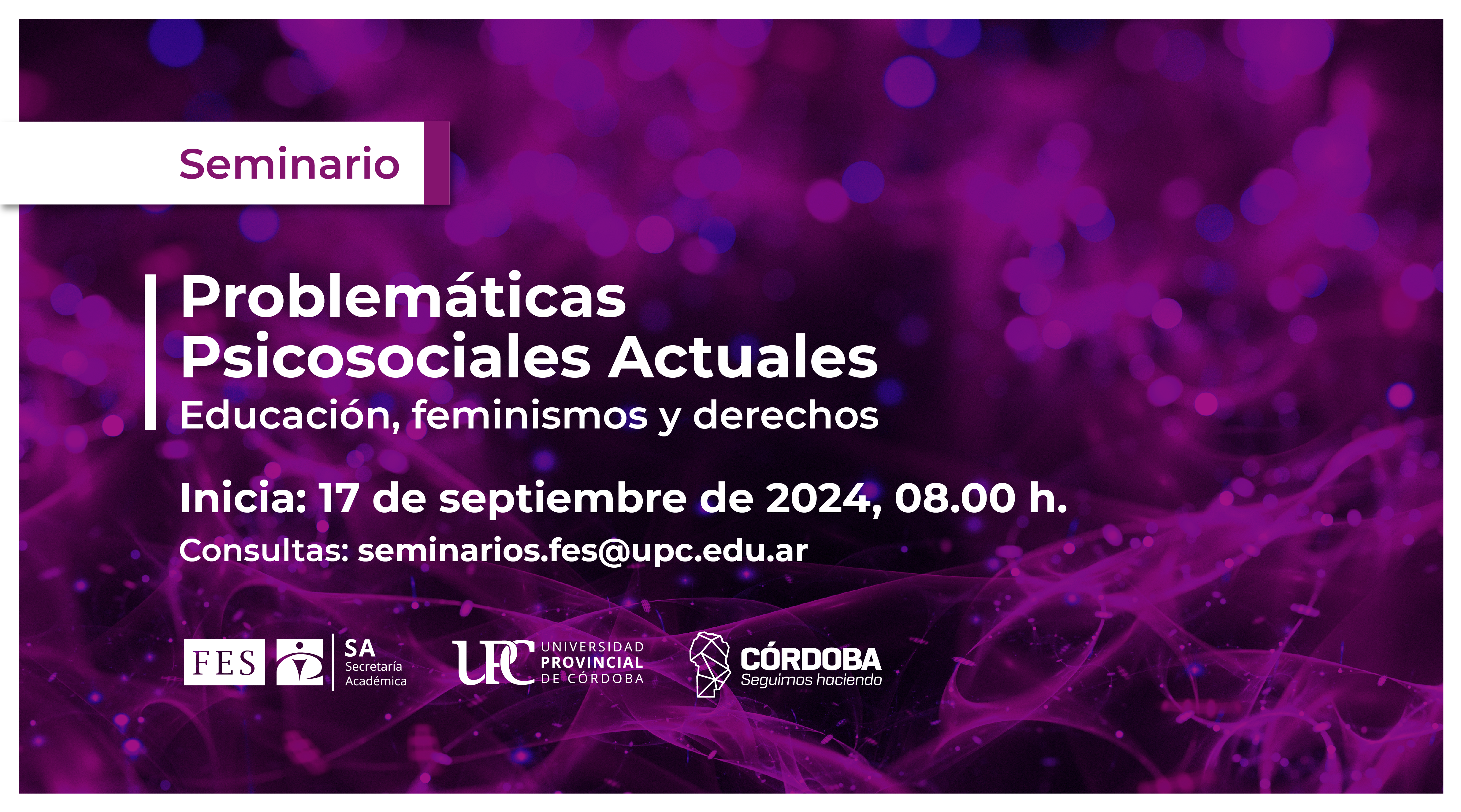 17.09.2024.Seminario.Problemáticas.Psicosociales.Actuales.Destacada